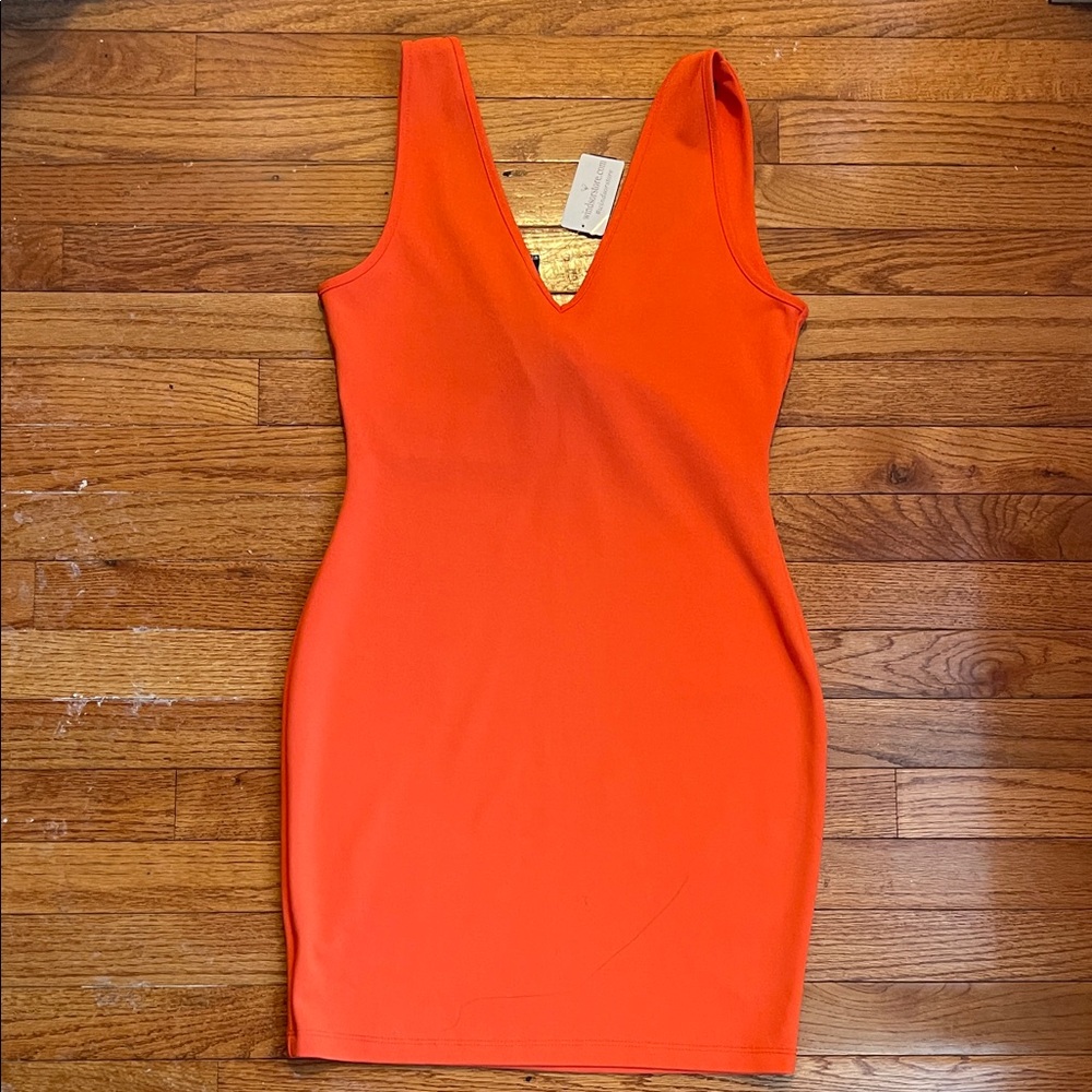 Windsor Bright Orange Dress - Picture 4 of 5
